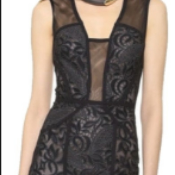 BCBG Black Cocktail Dress Size 8 - Picture 2 of 8